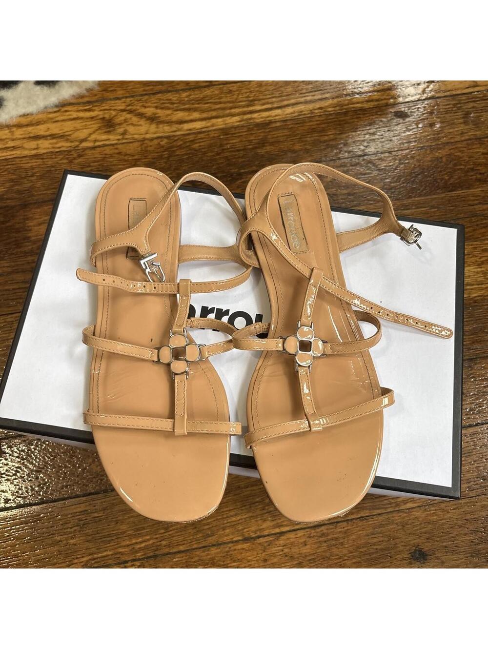 Larroudé Women's Tan Sandal - Picture 2 of 3